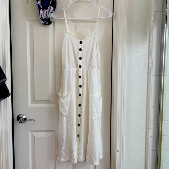 Halife White Cotten Dress - Picture 1 of 1